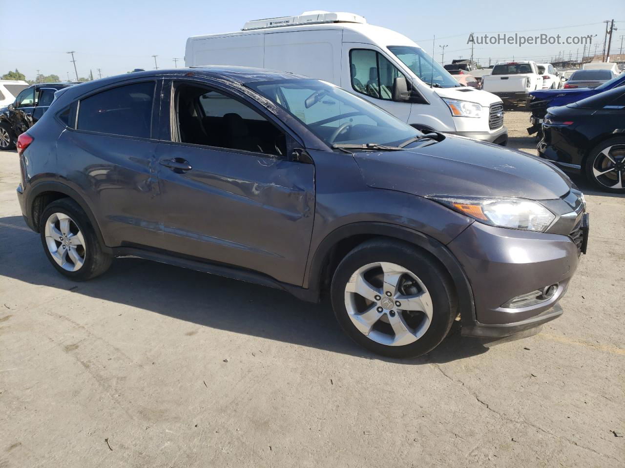 2016 Honda Hr-v Ex Gray vin: 3CZRU5H5XGM736051