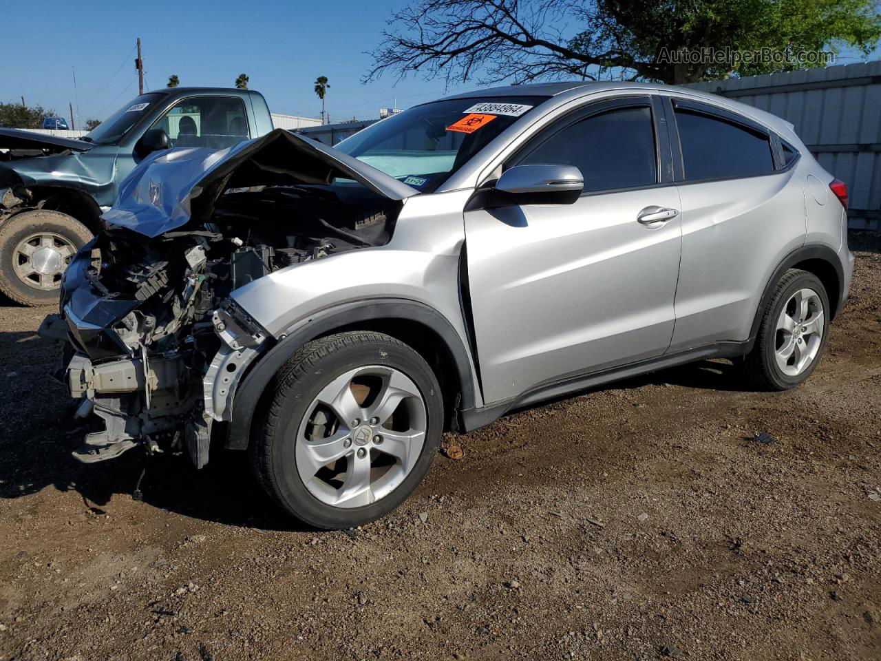 2016 Honda Hr-v Ex Silver vin: 3CZRU5H5XGM739919