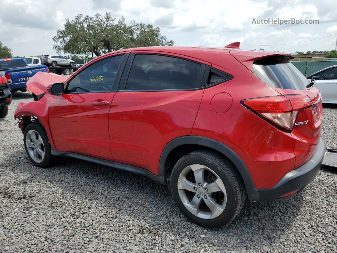 2017 Honda Hr-v Ex Red vin: 3CZRU5H5XHG709139