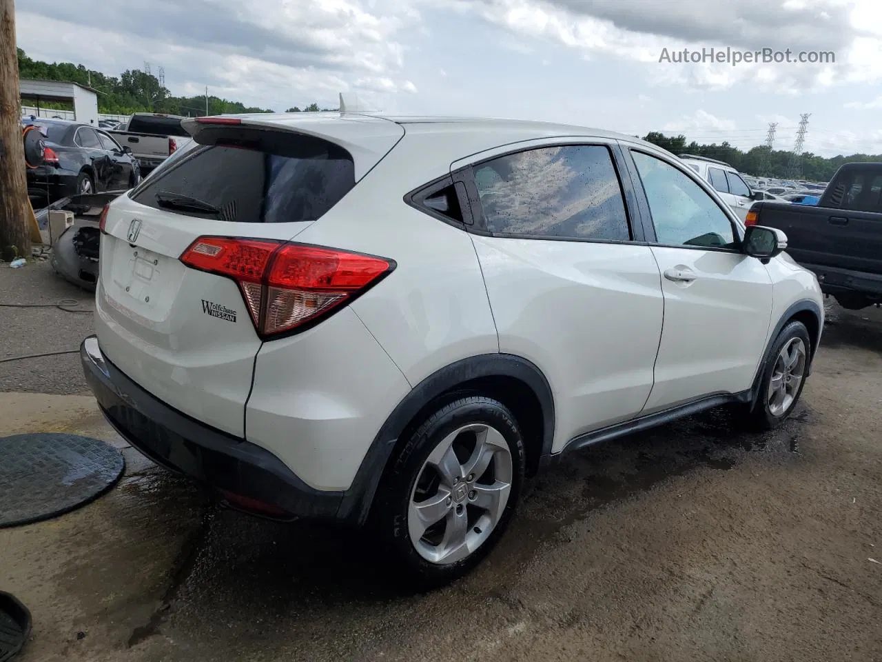 2017 Honda Hr-v Ex White vin: 3CZRU5H5XHM702841