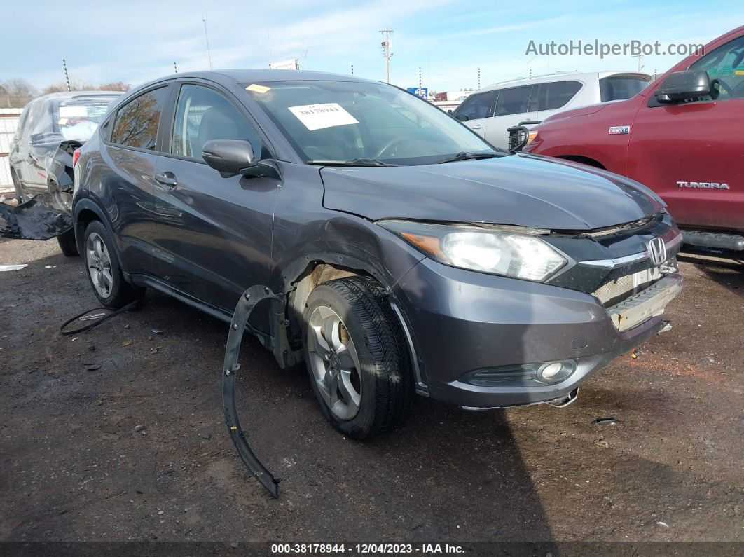 2017 Honda Hr-v Ex Gray vin: 3CZRU5H5XHM716626