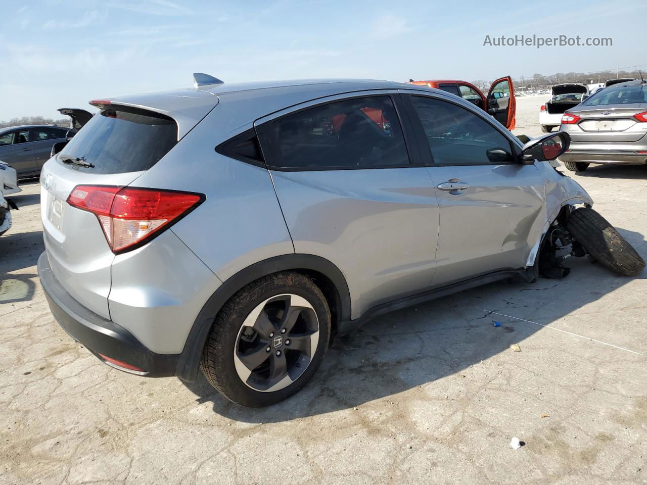 2018 Honda Hr-v Ex Silver vin: 3CZRU5H5XJG704030