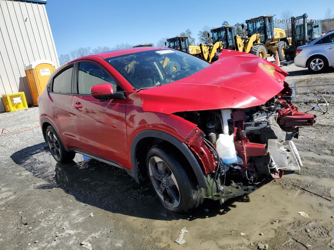 2018 Honda Hr-v Ex Red vin: 3CZRU5H5XJG704321