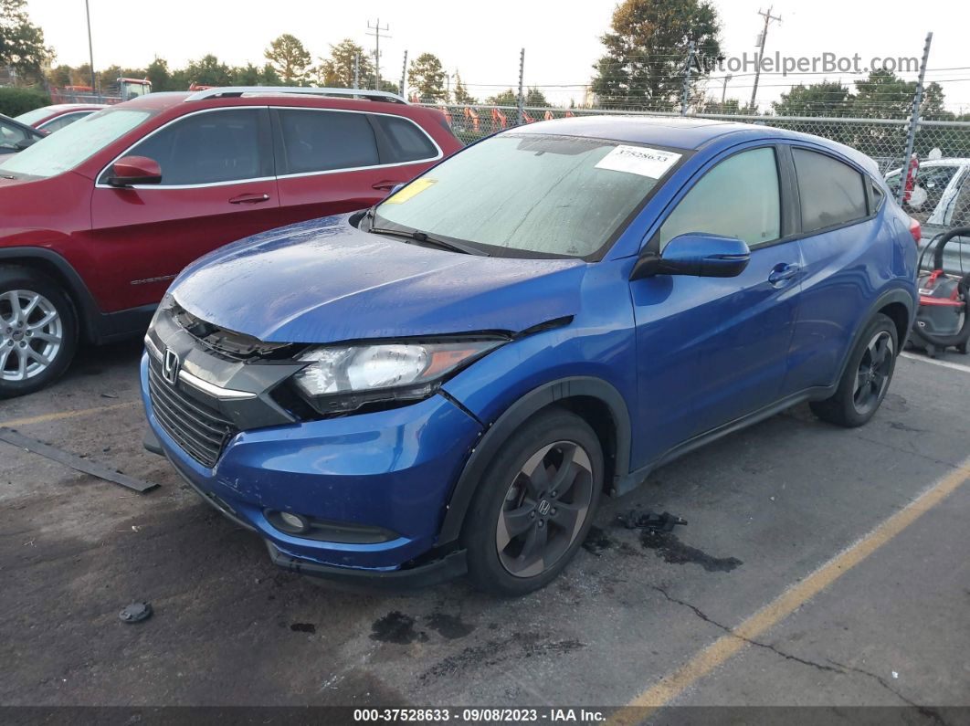 2018 Honda Hr-v Ex Blue vin: 3CZRU5H5XJM707138