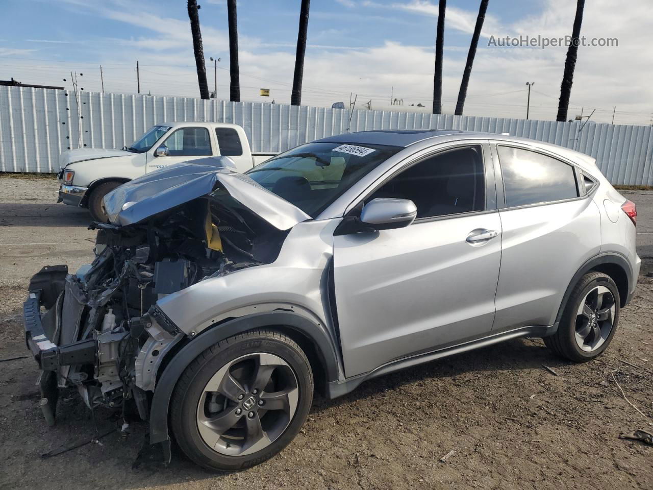 2018 Honda Hr-v Ex Silver vin: 3CZRU5H5XJM710072