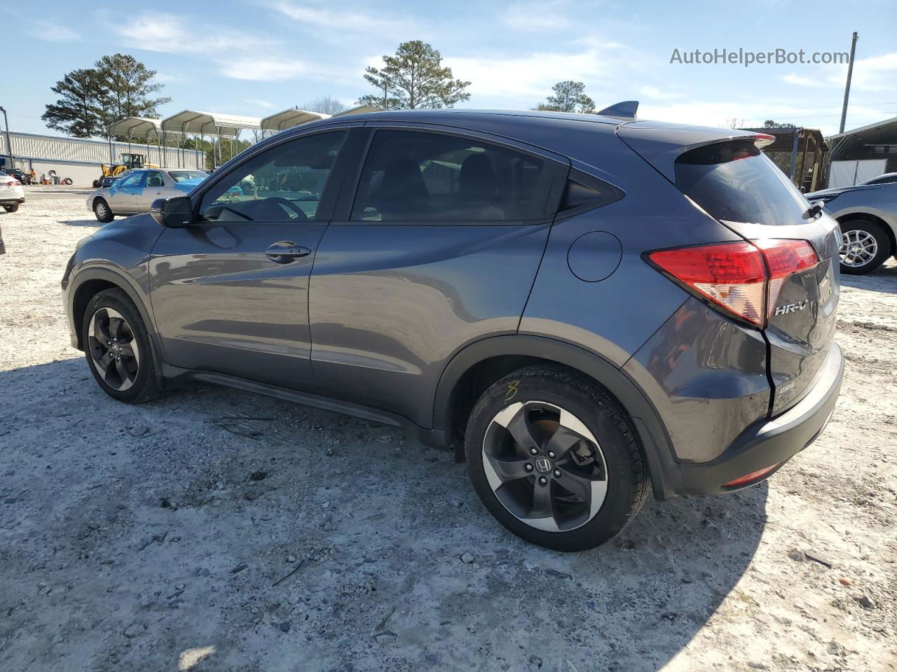 2018 Honda Hr-v Ex Gray vin: 3CZRU5H5XJM712100