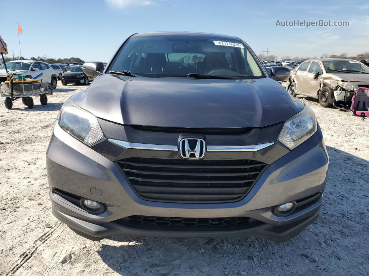 2018 Honda Hr-v Ex Gray vin: 3CZRU5H5XJM712100