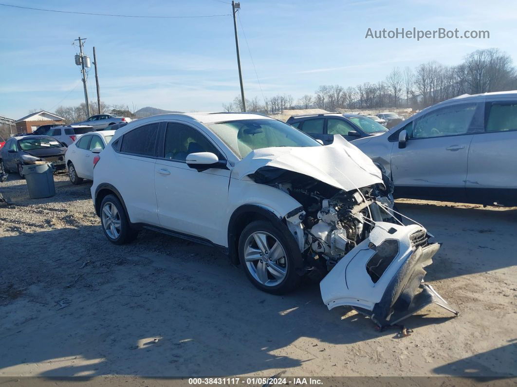 2019 Honda Hr-v Ex White vin: 3CZRU5H5XKM703706