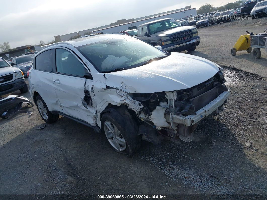 2019 Honda Hr-v Ex White vin: 3CZRU5H5XKM708906