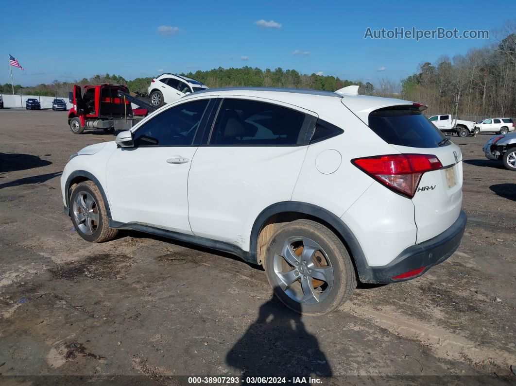 2016 Honda Hr-v Ex-l White vin: 3CZRU5H70GM707336