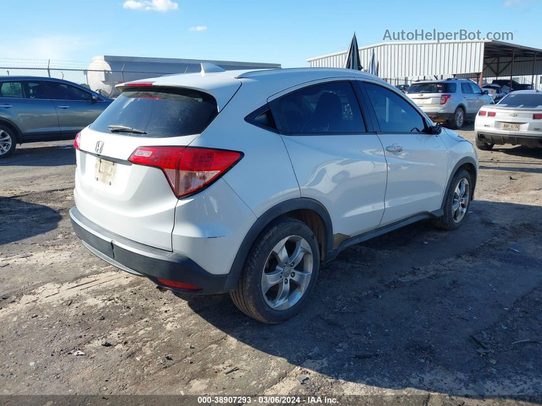 2016 Honda Hr-v Ex-l White vin: 3CZRU5H70GM707336