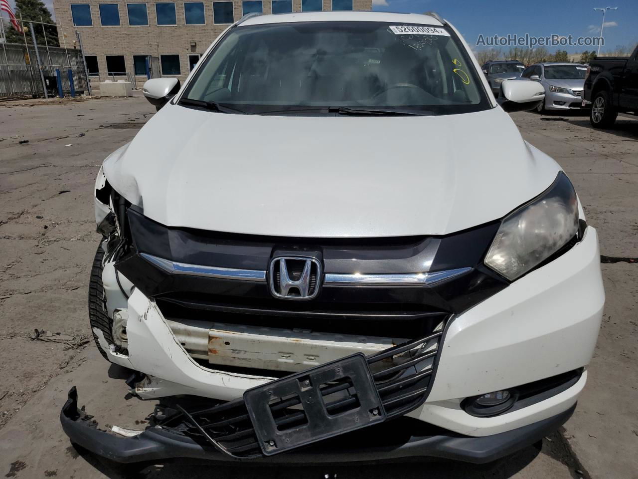 2016 Honda Hr-v Exl White vin: 3CZRU5H70GM708972