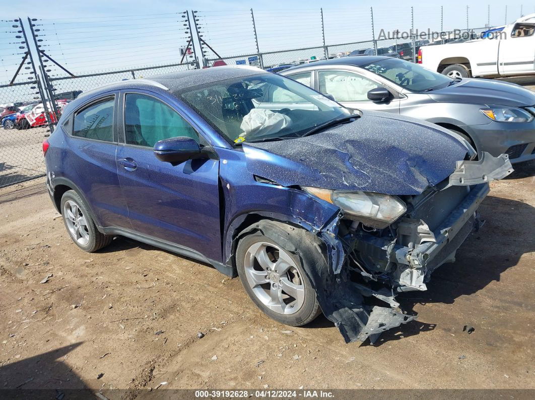 2017 Honda Hr-v Ex-l Blue vin: 3CZRU5H70HM715471