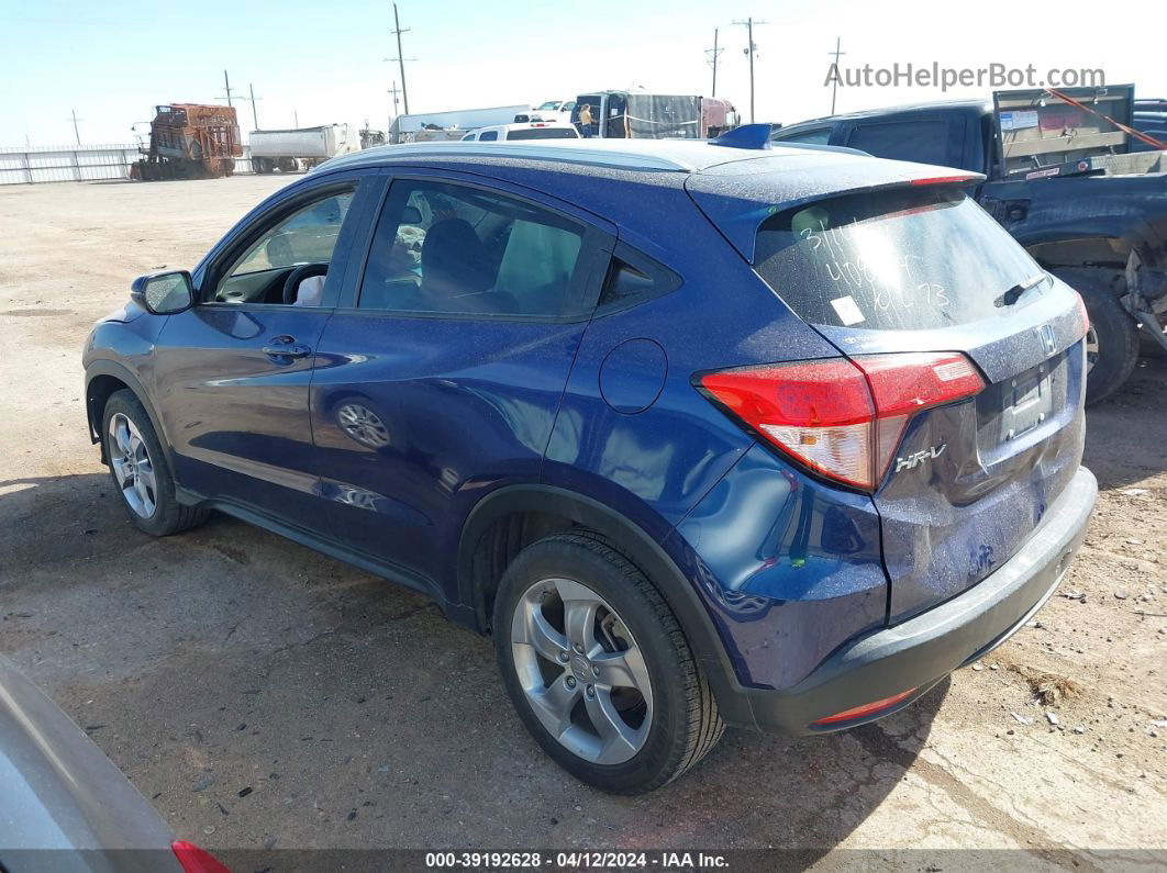 2017 Honda Hr-v Ex-l Blue vin: 3CZRU5H70HM715471