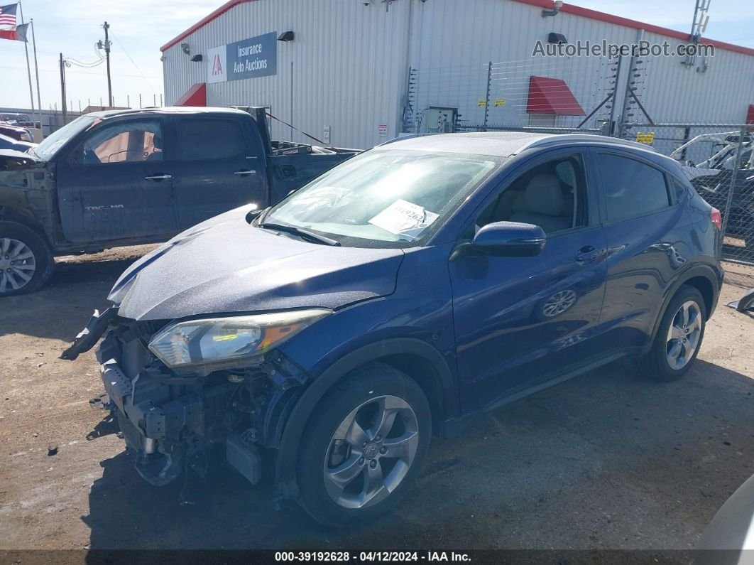 2017 Honda Hr-v Ex-l Blue vin: 3CZRU5H70HM715471