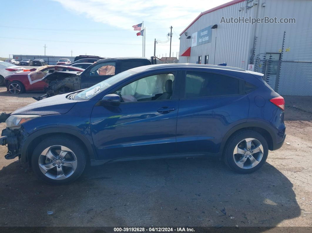 2017 Honda Hr-v Ex-l Blue vin: 3CZRU5H70HM715471