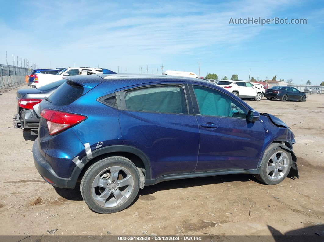 2017 Honda Hr-v Ex-l Blue vin: 3CZRU5H70HM715471