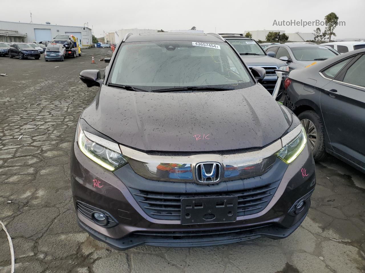 2019 Honda Hr-v Exl Purple vin: 3CZRU5H70KM703957