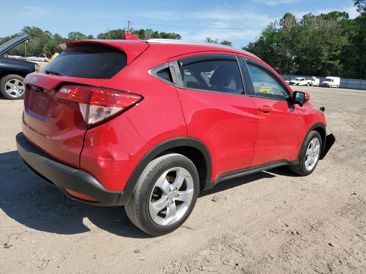 2016 Honda Hr-v Exl Red vin: 3CZRU5H71GM738854