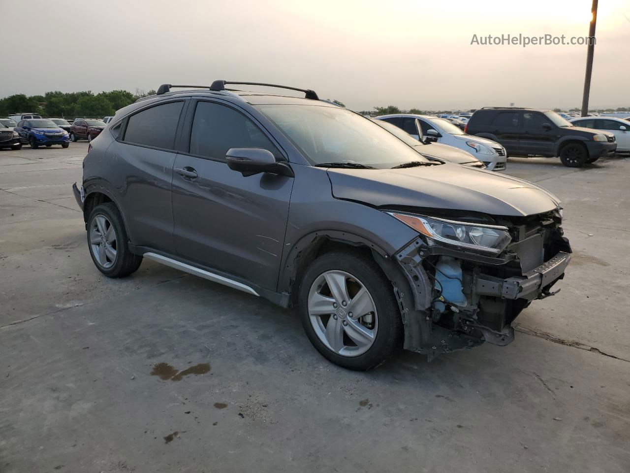 2019 Honda Hr-v Exl Gray vin: 3CZRU5H71KM712666