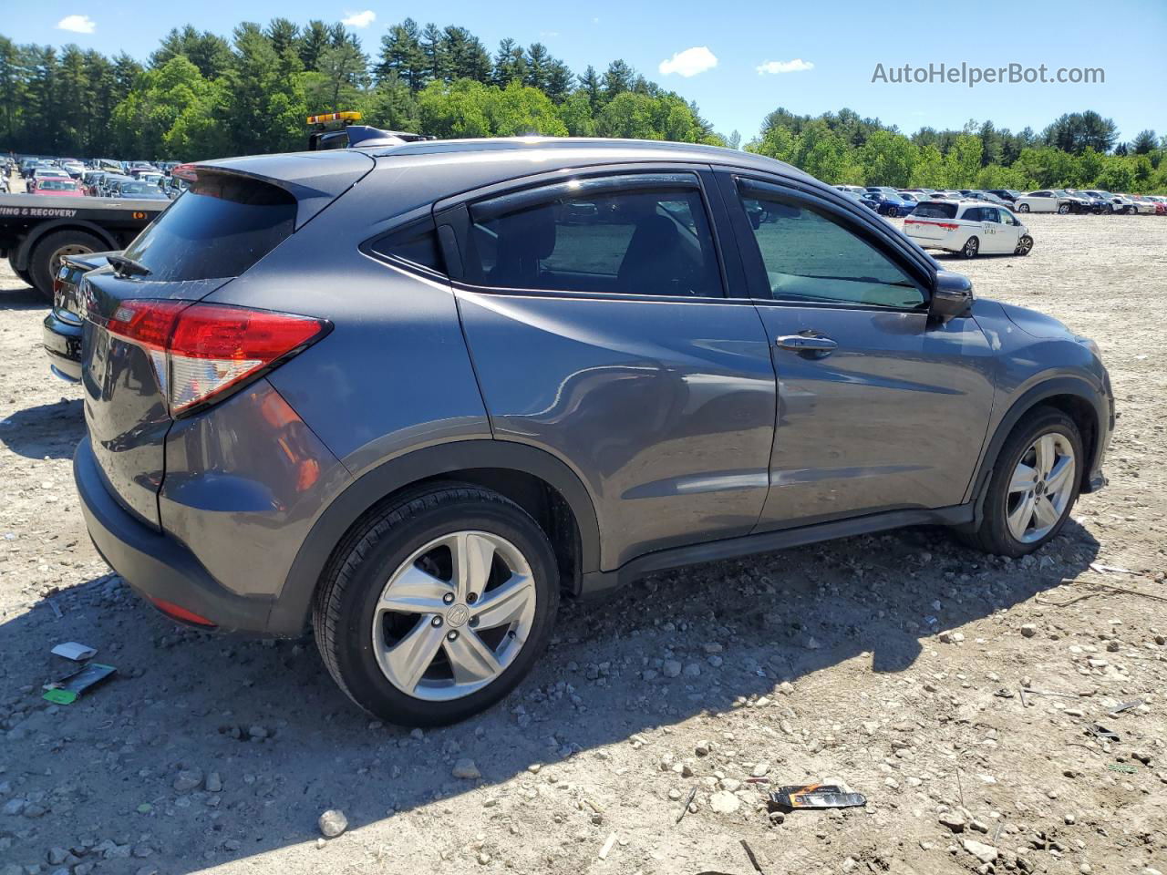 2019 Honda Hr-v Exl Gray vin: 3CZRU5H71KM713994