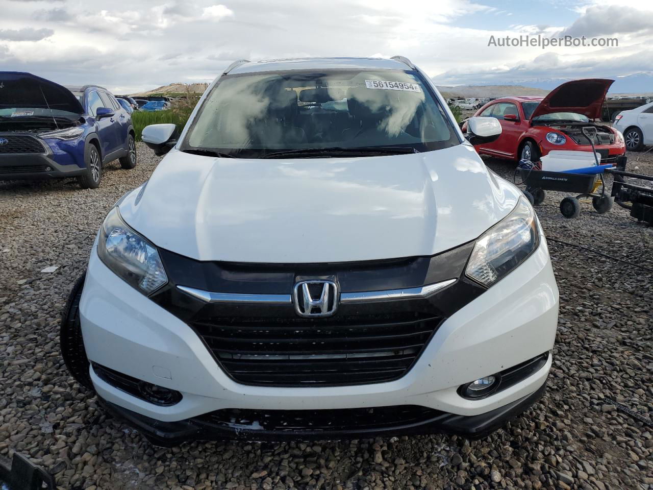 2016 Honda Hr-v Exl White vin: 3CZRU5H72GM729354