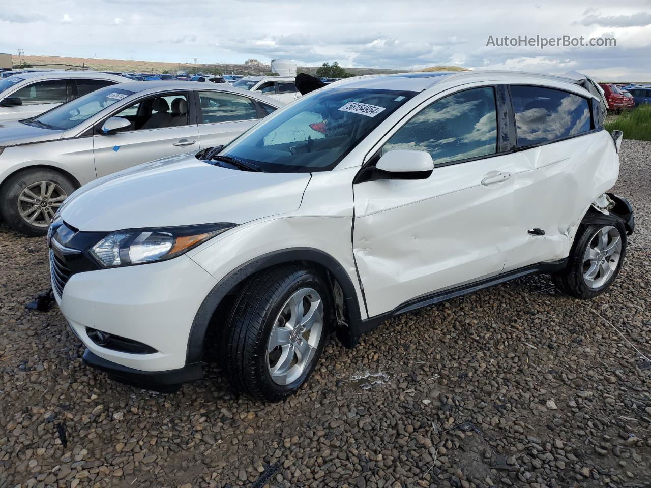 2016 Honda Hr-v Exl White vin: 3CZRU5H72GM729354