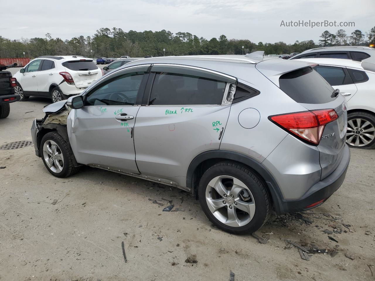 2017 Honda Hr-v Exl Silver vin: 3CZRU5H72HM720154