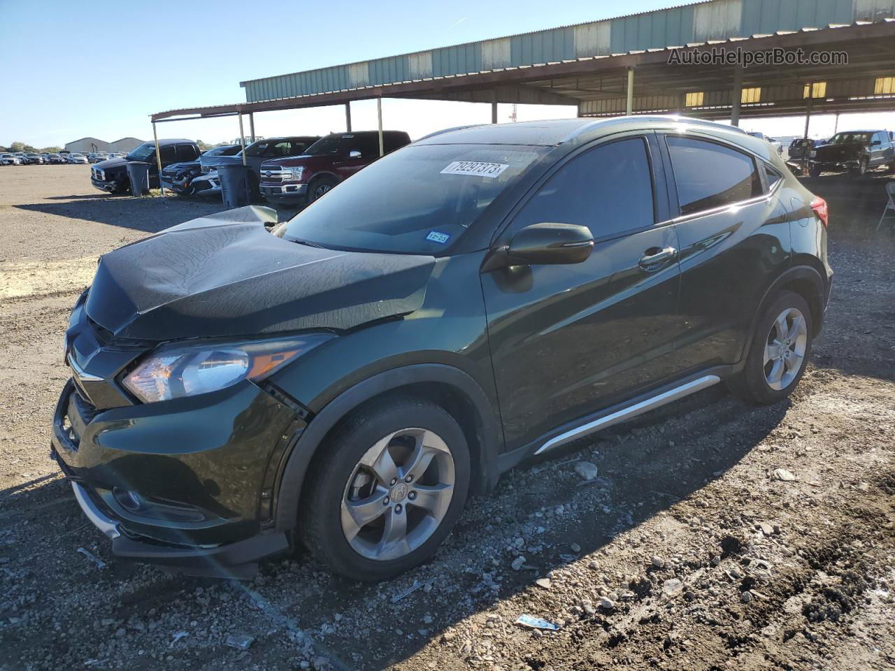 2017 Honda Hr-v Exl Green vin: 3CZRU5H72HM720221