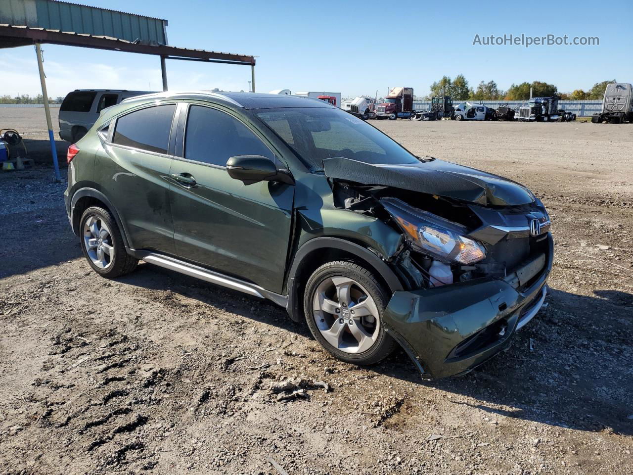 2017 Honda Hr-v Exl Green vin: 3CZRU5H72HM720221