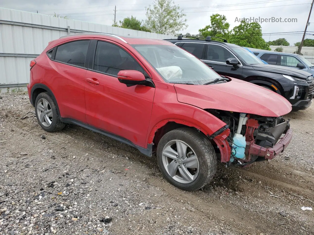 2019 Honda Hr-v Exl Red vin: 3CZRU5H72KM704575