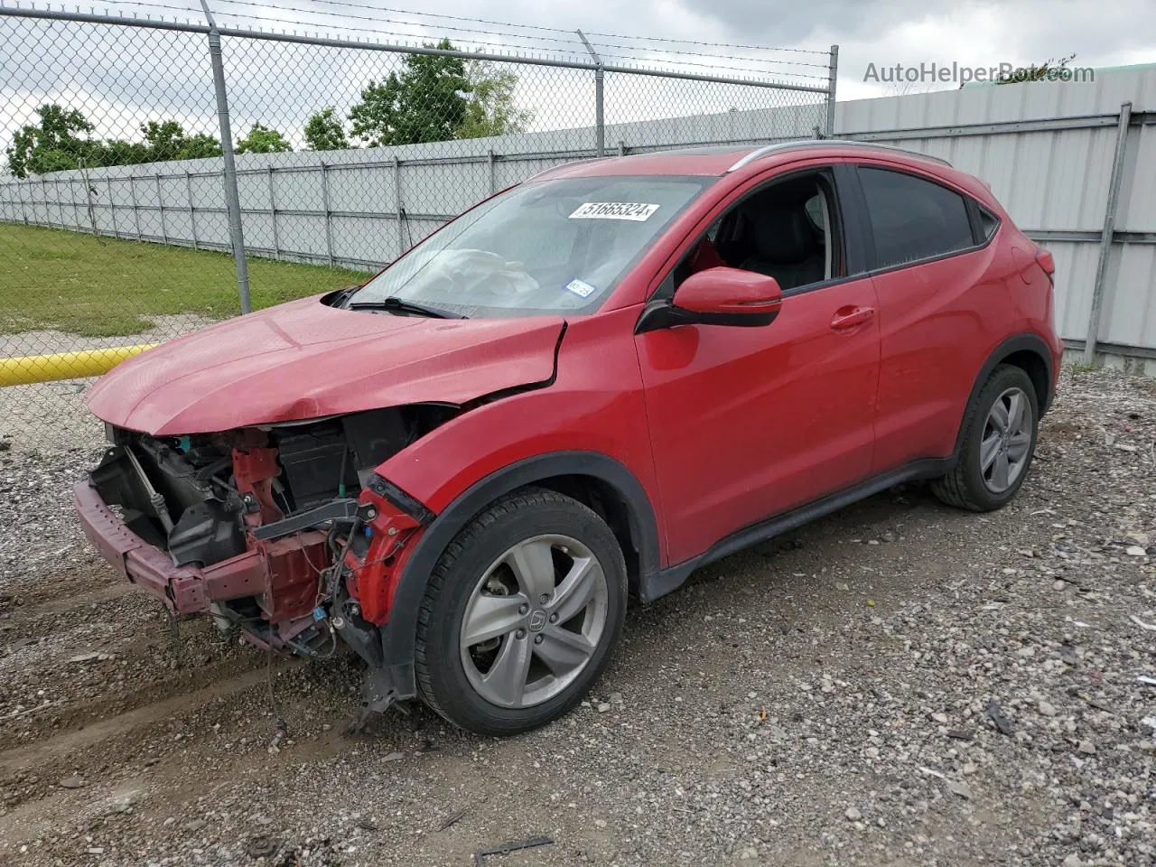 2019 Honda Hr-v Exl Red vin: 3CZRU5H72KM704575