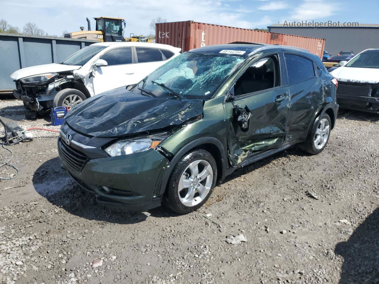 2016 Honda Hr-v Exl Green vin: 3CZRU5H73GM718900