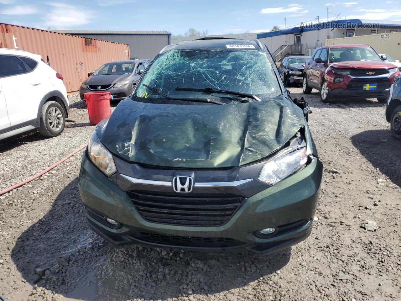 2016 Honda Hr-v Exl Green vin: 3CZRU5H73GM718900