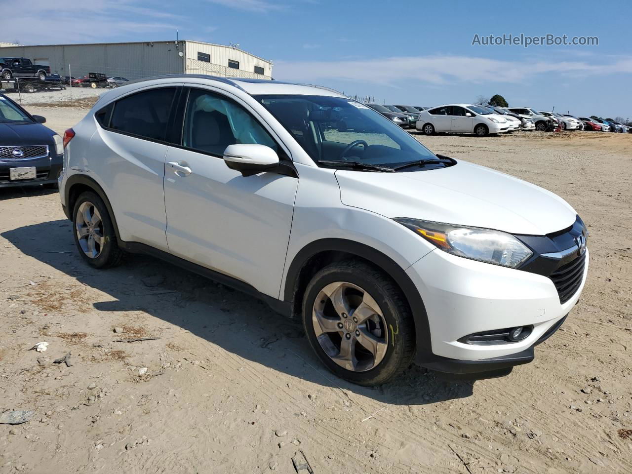 2016 Honda Hr-v Exl White vin: 3CZRU5H73GM722686