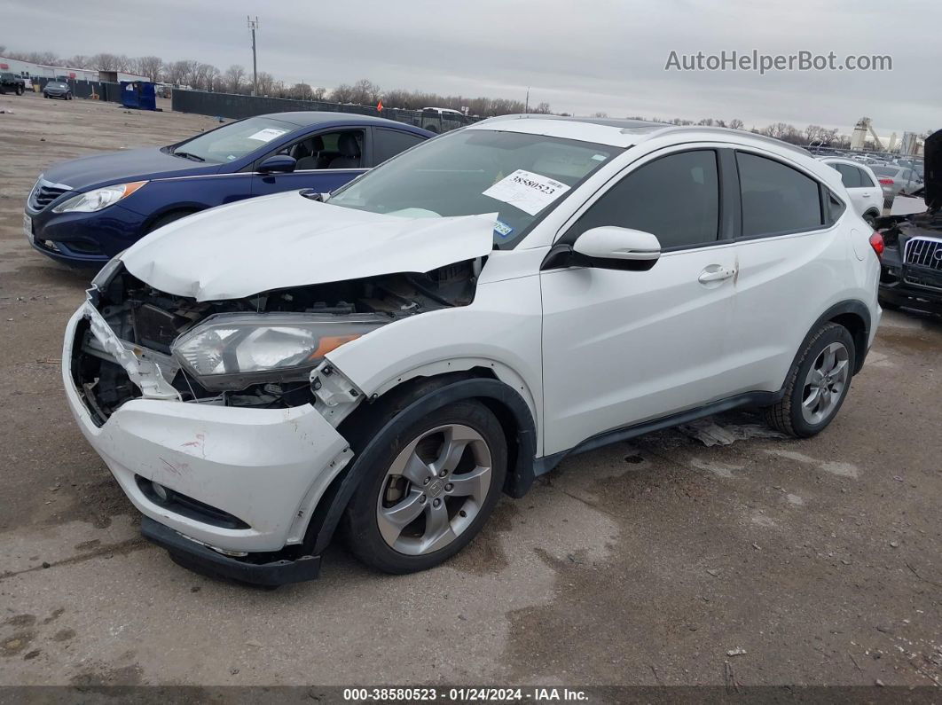 2017 Honda Hr-v Ex-l White vin: 3CZRU5H73HM728196