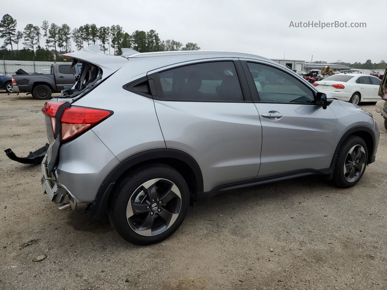 2018 Honda Hr-v Exl Silver vin: 3CZRU5H73JM707693