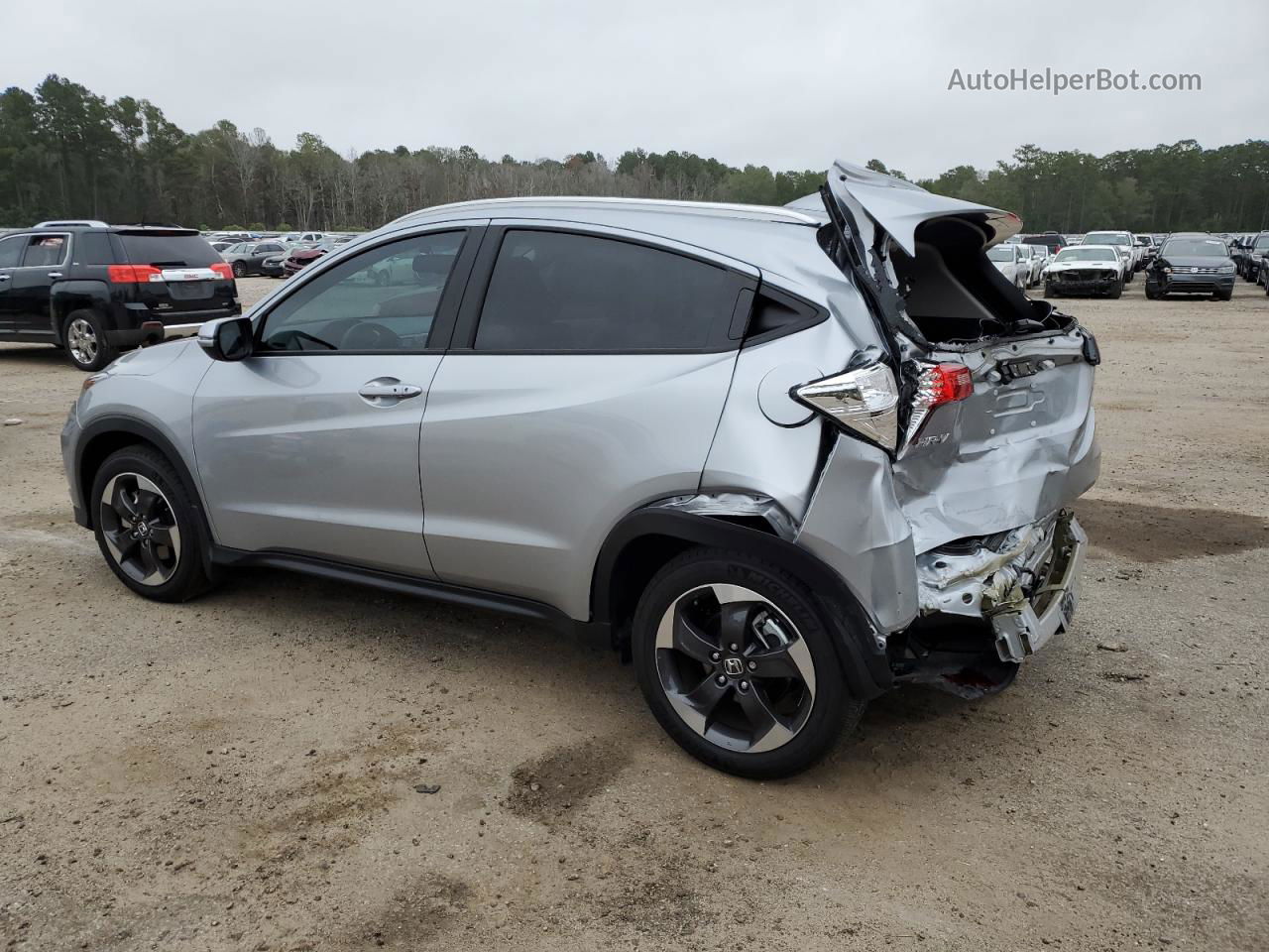 2018 Honda Hr-v Exl Silver vin: 3CZRU5H73JM707693