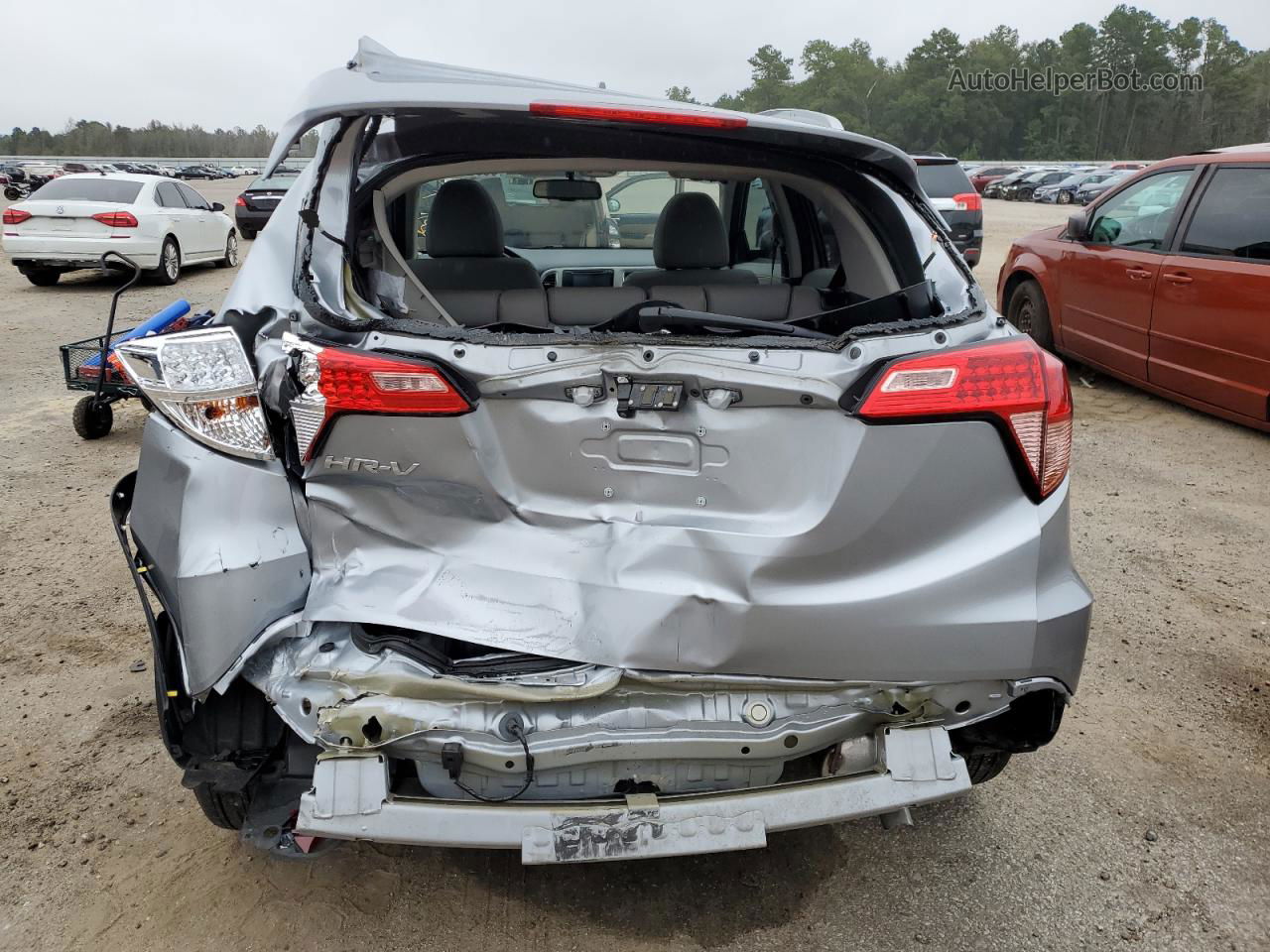 2018 Honda Hr-v Exl Silver vin: 3CZRU5H73JM707693