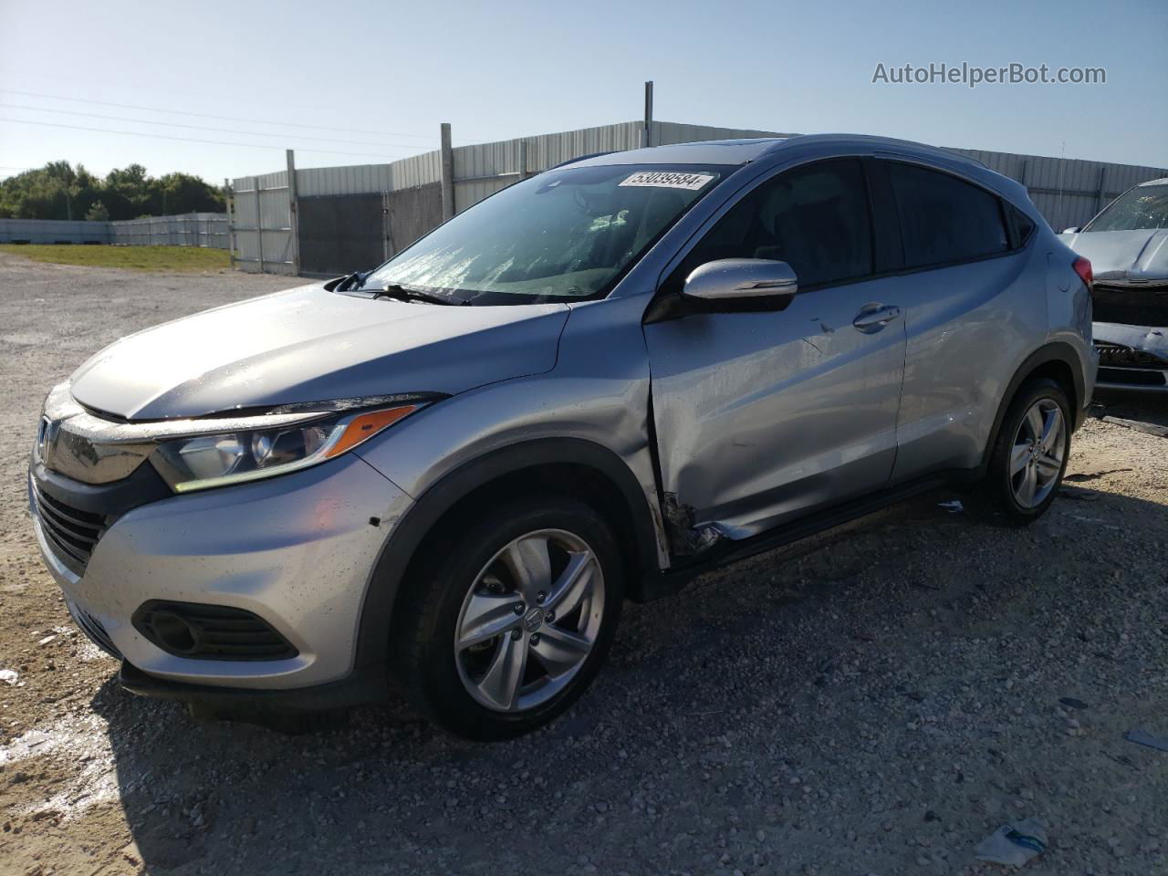 2019 Honda Hr-v Exl Silver vin: 3CZRU5H73KM710336