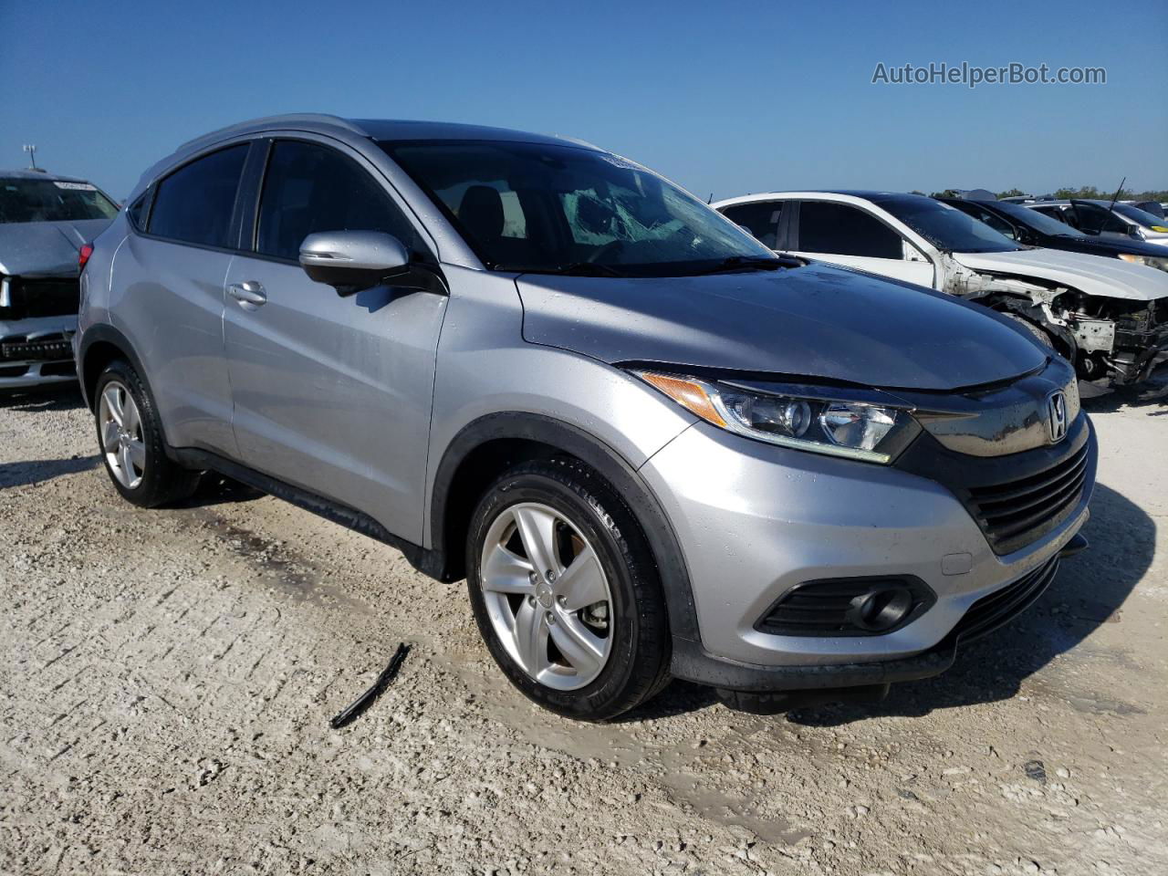 2019 Honda Hr-v Exl Silver vin: 3CZRU5H73KM710336