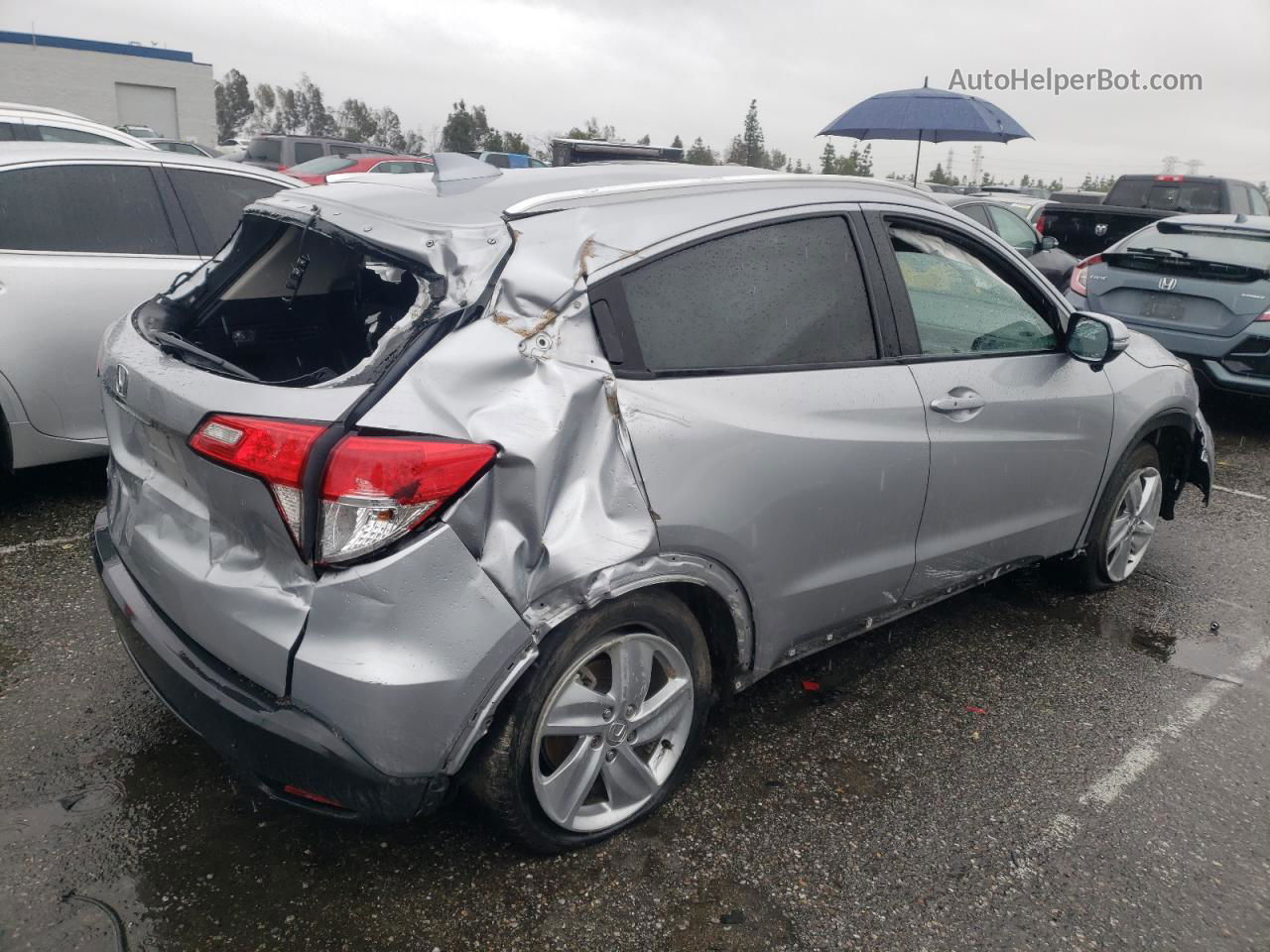 2019 Honda Hr-v Exl Silver vin: 3CZRU5H73KM718601