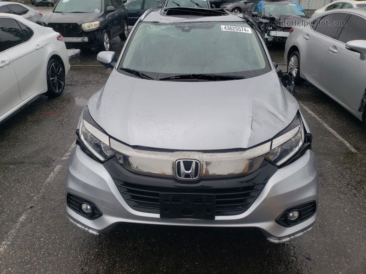 2019 Honda Hr-v Exl Silver vin: 3CZRU5H73KM718601