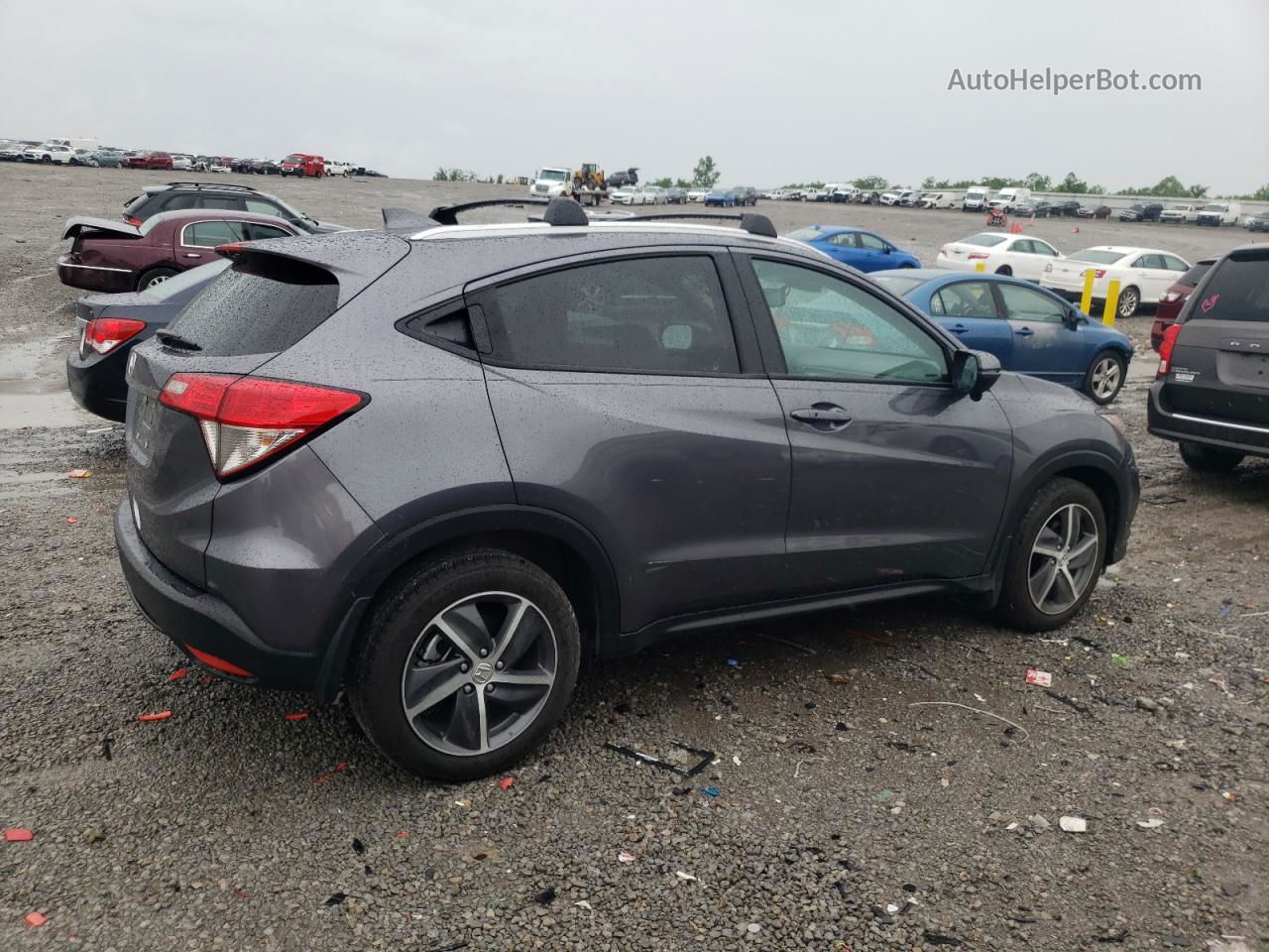 2021 Honda Hr-v Exl Gray vin: 3CZRU5H73MM714342