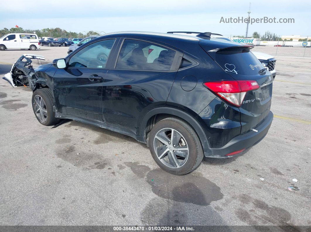 2021 Honda Hr-v 2wd Ex-l Black vin: 3CZRU5H73MM718293