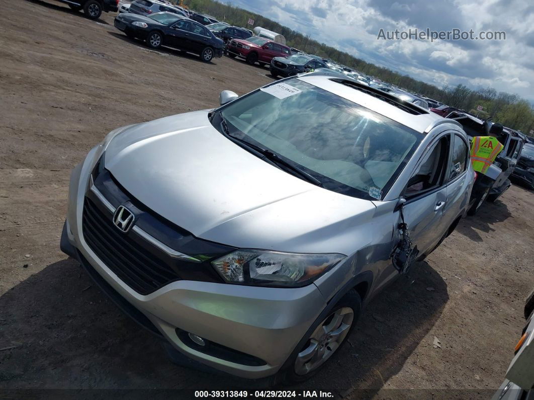 2016 Honda Hr-v Ex-l Silver vin: 3CZRU5H74GM708652