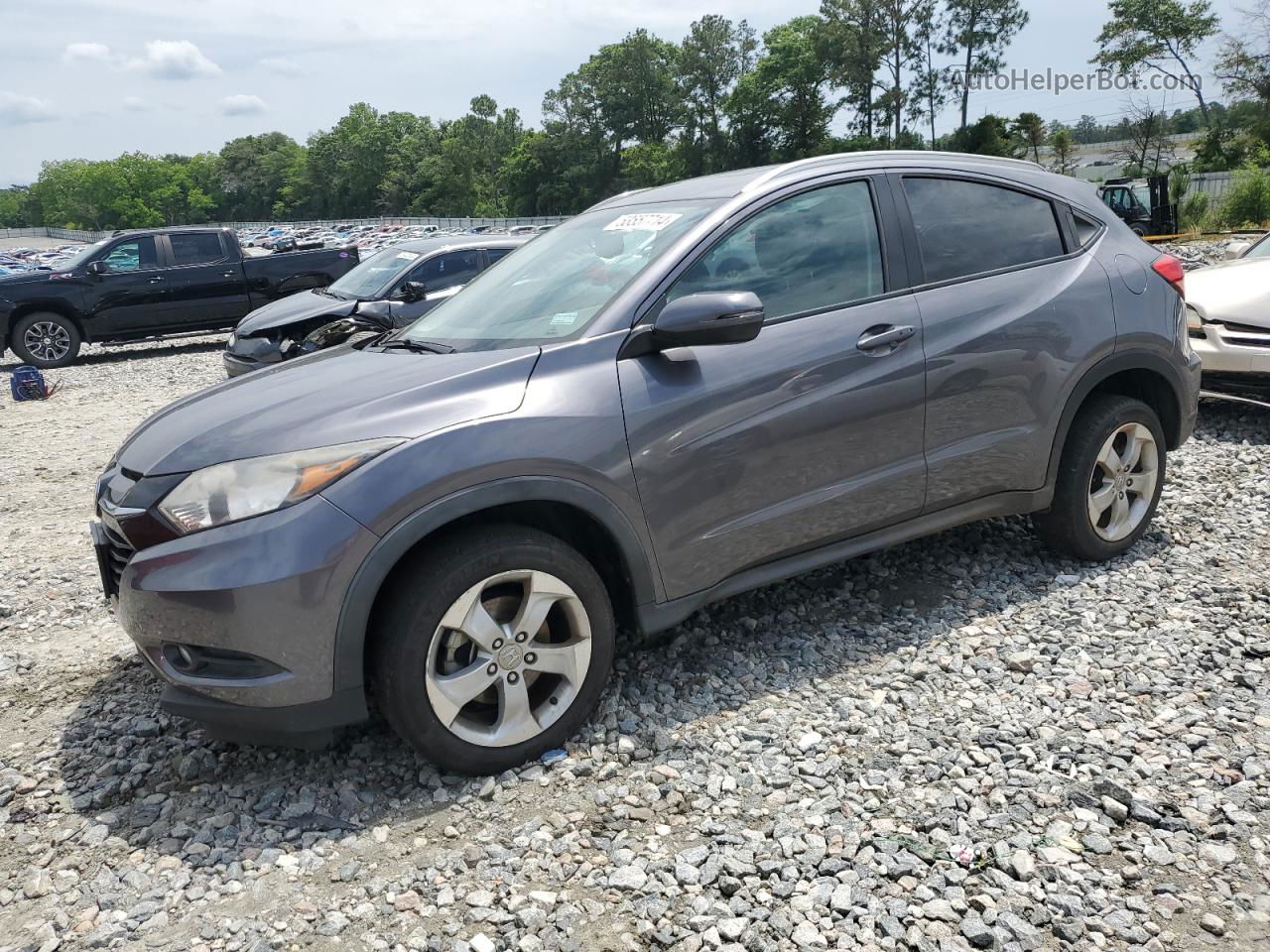 2016 Honda Hr-v Exl Gray vin: 3CZRU5H74GM711650