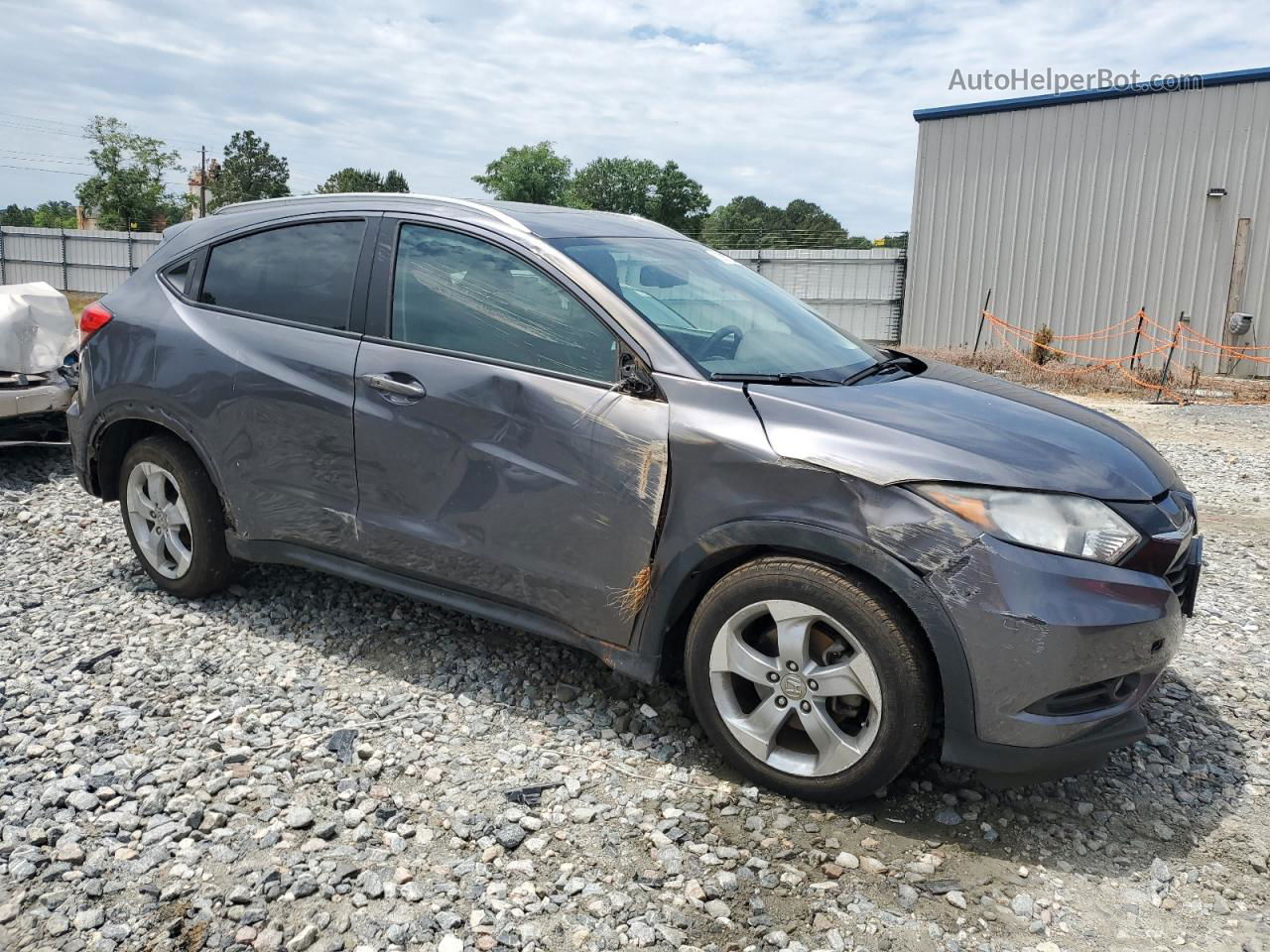 2016 Honda Hr-v Exl Gray vin: 3CZRU5H74GM711650