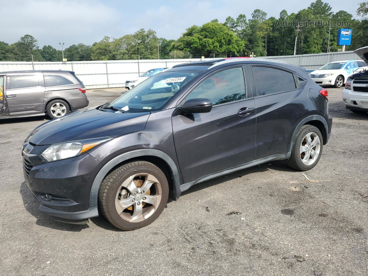 2016 Honda Hr-v Exl Угольный vin: 3CZRU5H74GM727735