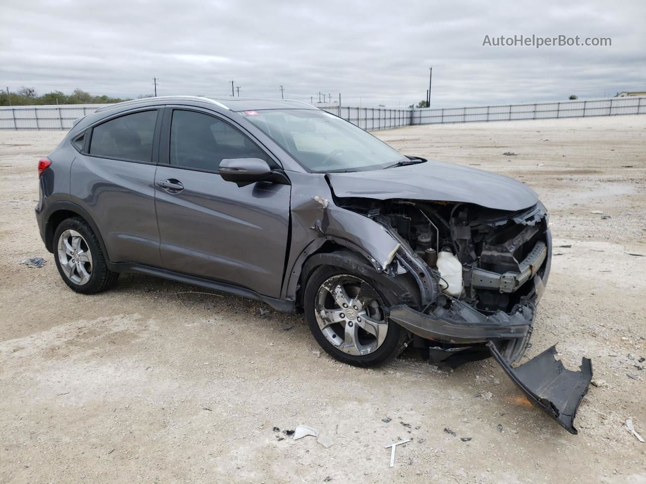 2016 Honda Hr-v Exl Gray vin: 3CZRU5H74GM729825